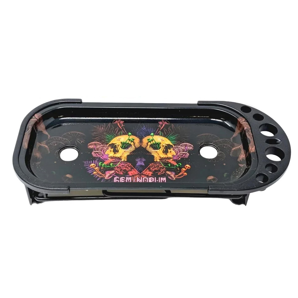 Bandeja Metal 21x10 cm. Skulls