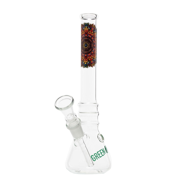 Bong Cristal Greenline Mandala 21 cm.