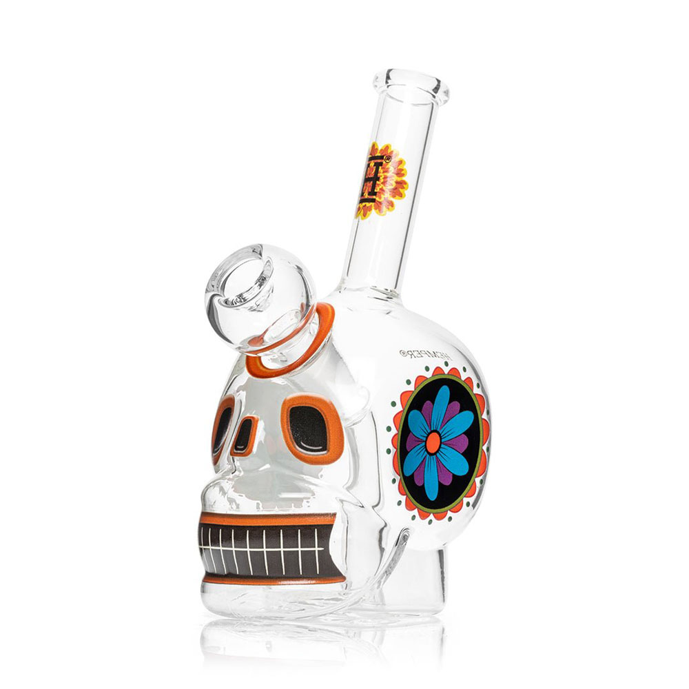 Bong Cristal Hemper Percolator  Dia de Los Muertos 16 cm.