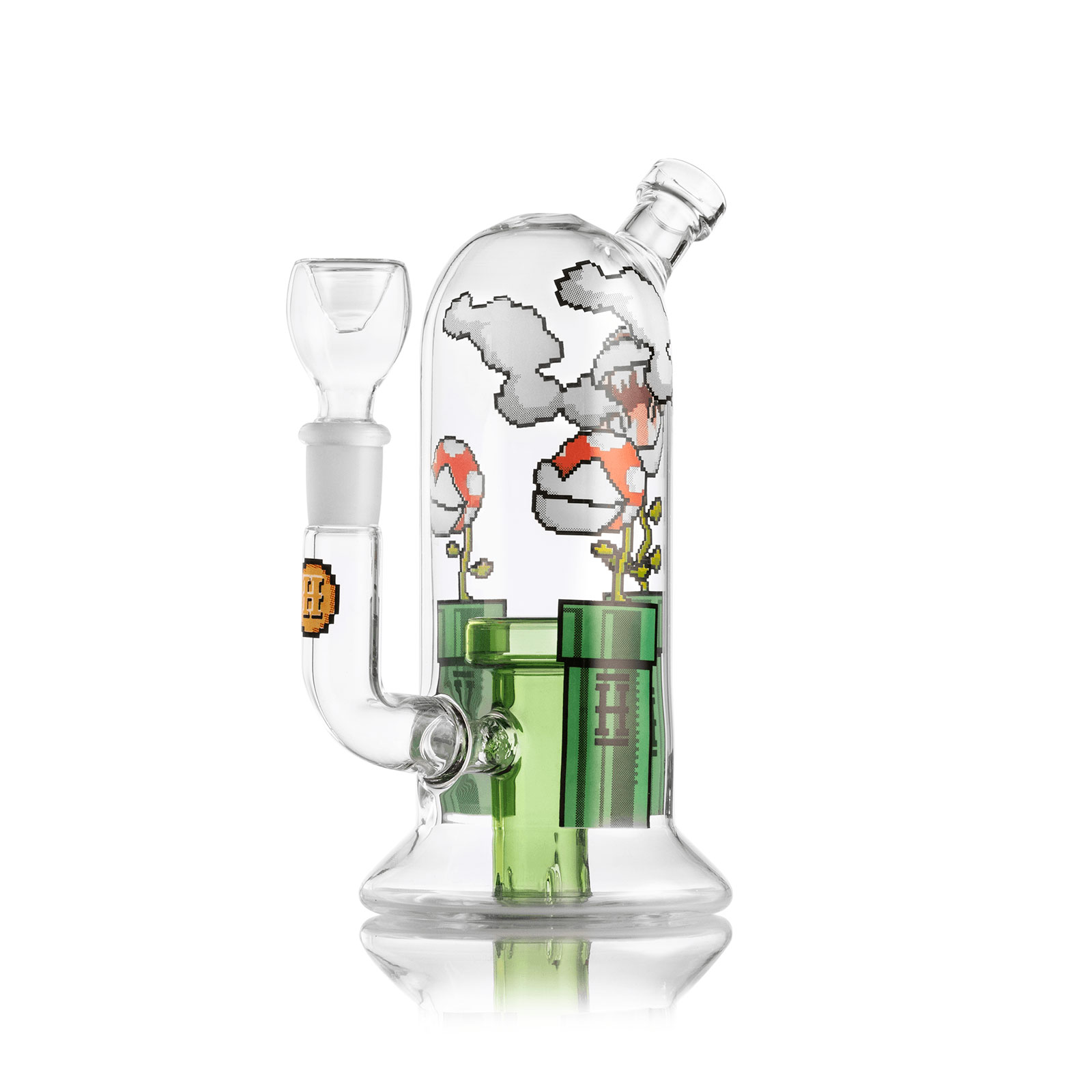 Bong Cristal Hemper Percolator  Gaming Flower Bong 18 cm.