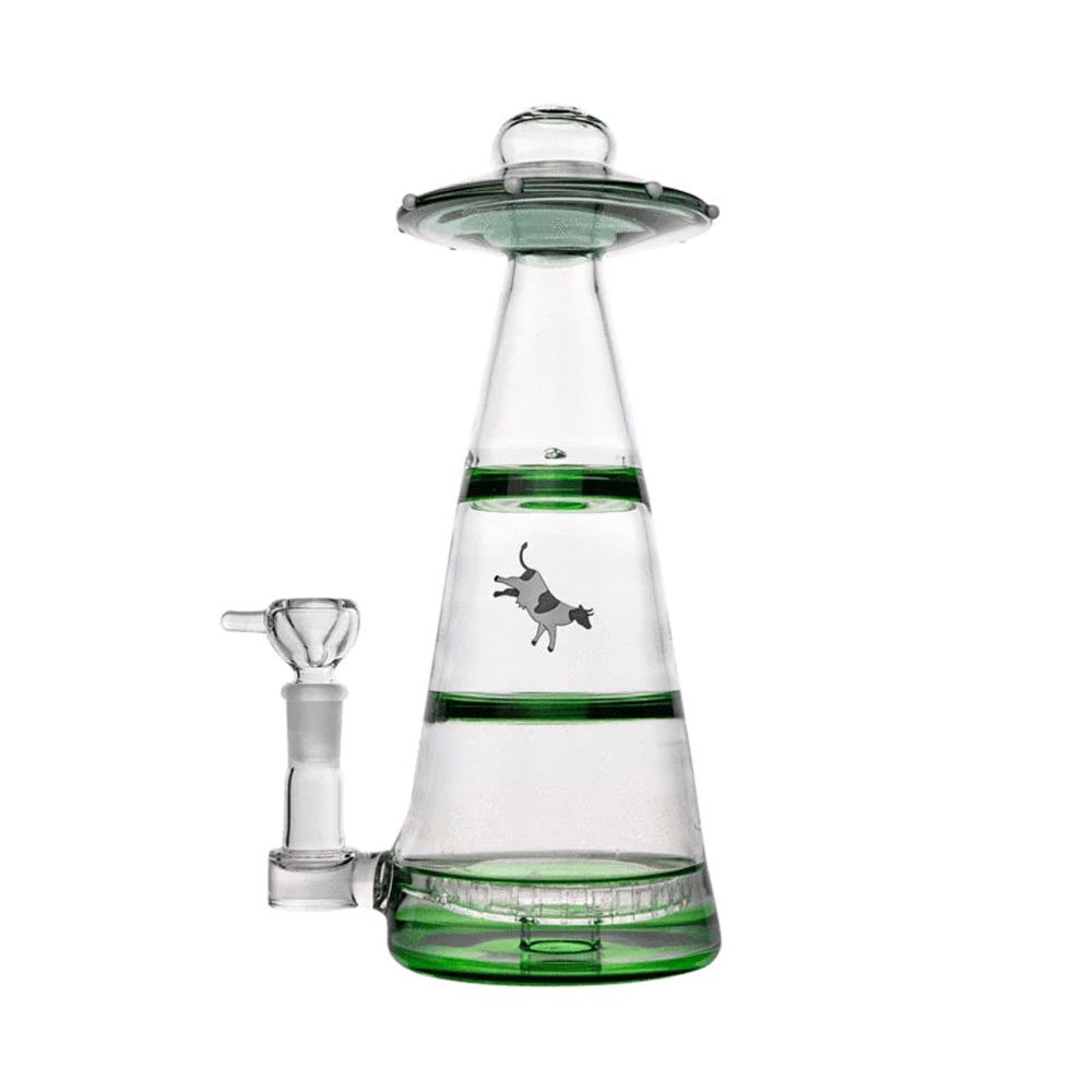 Bong Cristal Hemper Percolator Mothership UFO Green XL 25 cm.