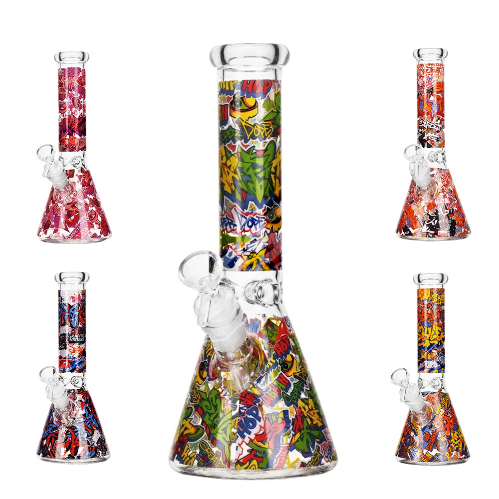Bong Cristal Ice Gaffiti 25 cm. Mix Color