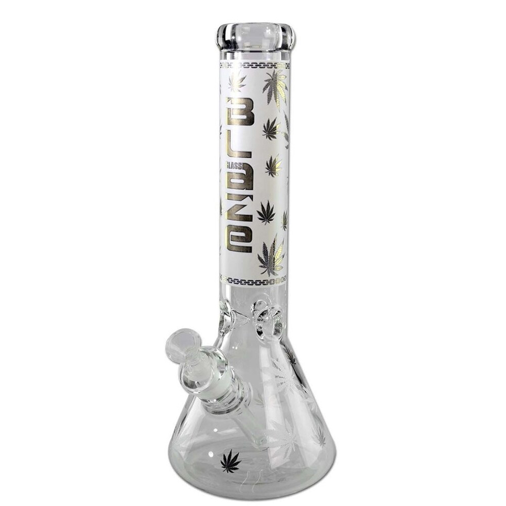 Bong Cristal Ice Gold Piston 35   cm.