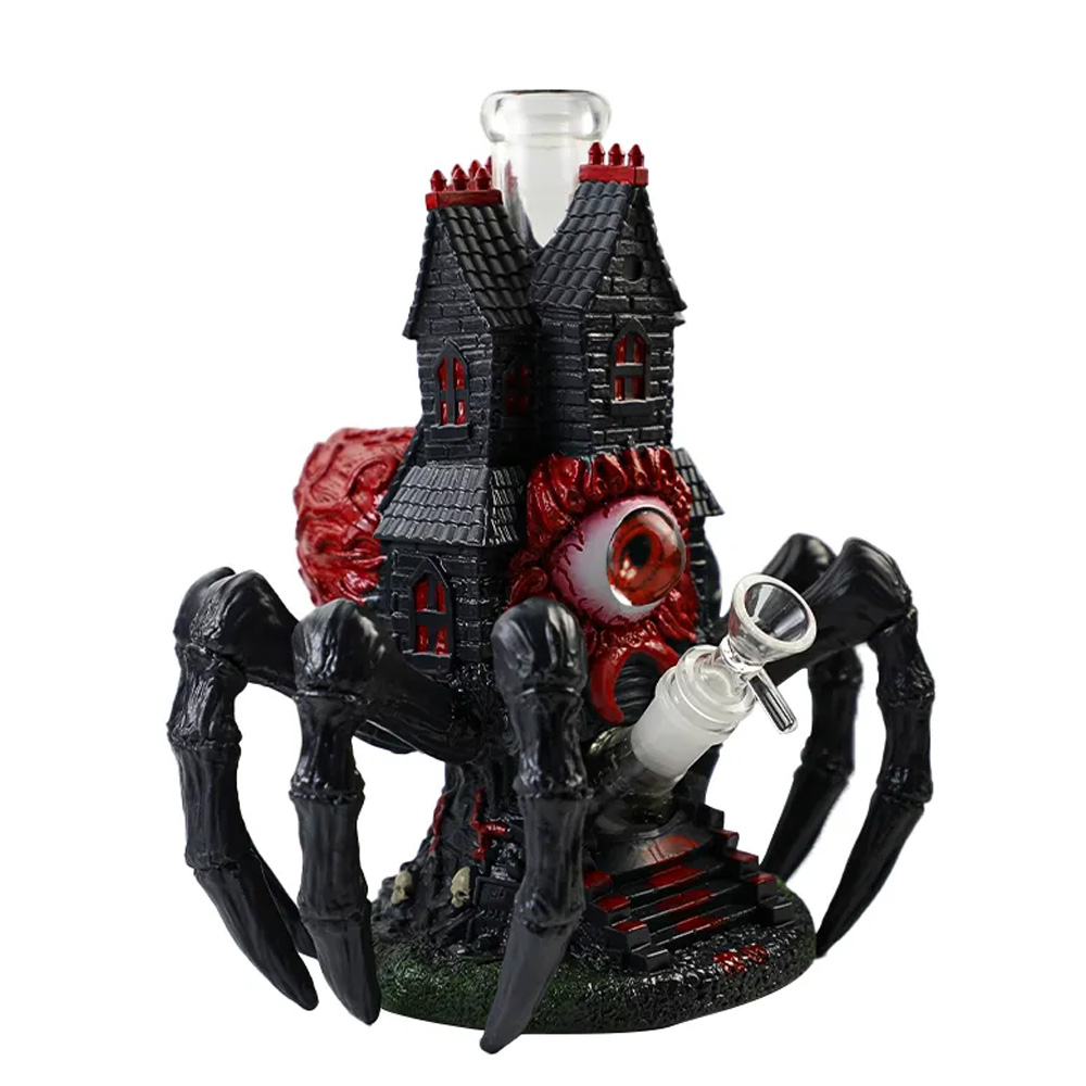 Bong Silicone & Glass Bowl Spider Castle 26 cm.