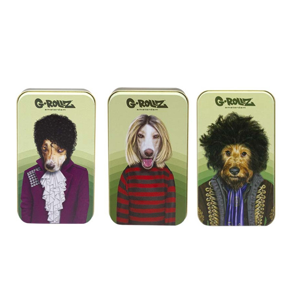 Caja Metal 11.5x6.5x2 cm. Pet Rock Pack 3 ud.