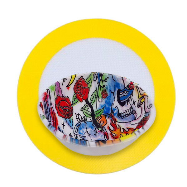 Cuenco de Silicona Skulls 65x30 mm. Pack 10 ud. & Tapete 1 ud.