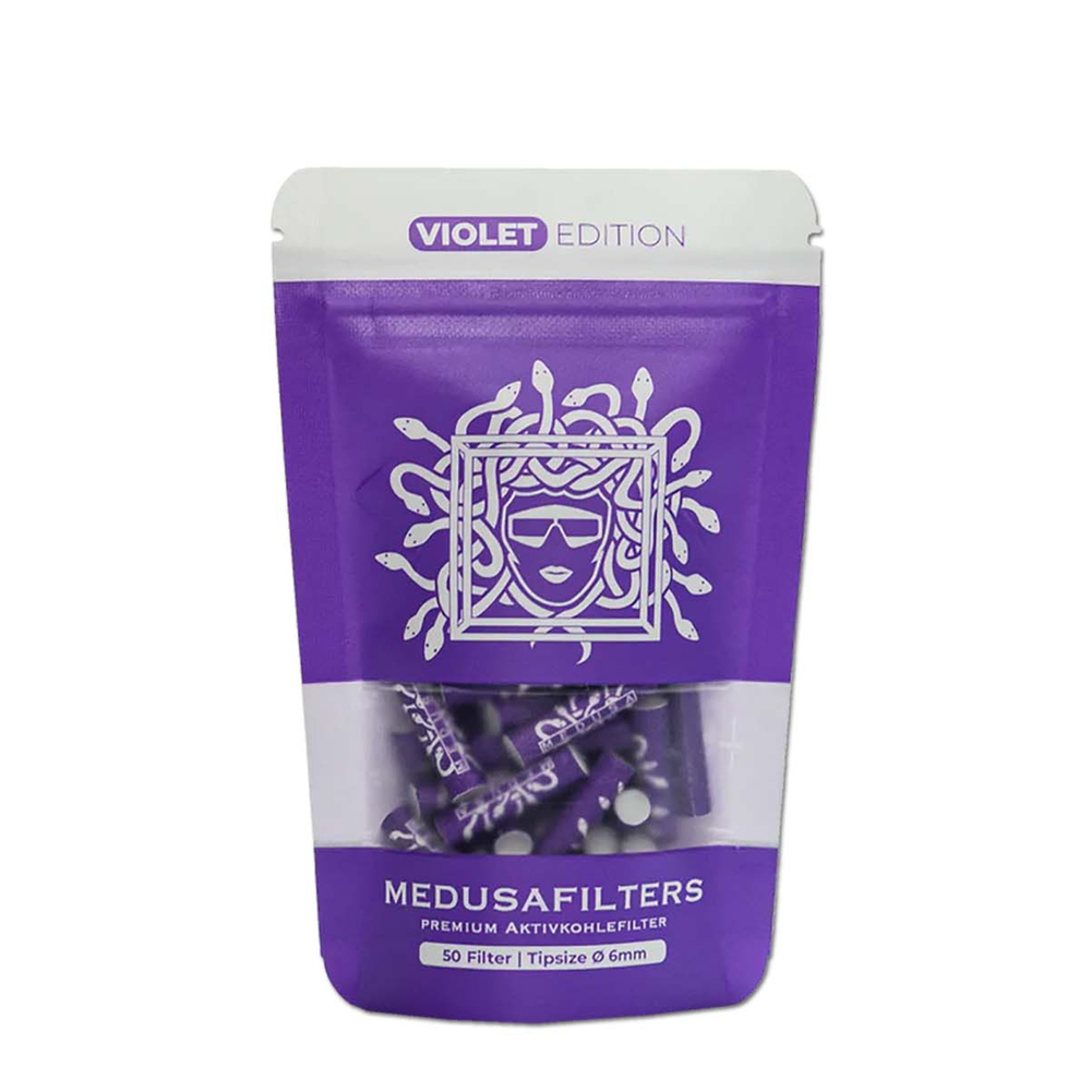 Filtros Medusa Supreme Carbon Activo Organic Violet 6 mm. 50 ud.