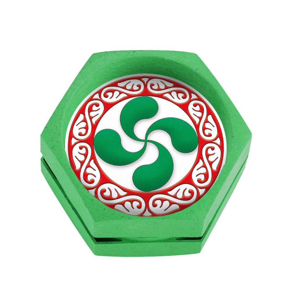 Grinder Hemp Biodegradable Lauburu 68 mm.