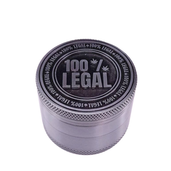 Grinder Polinizador Metal 100% Legal Silver 50 mm.