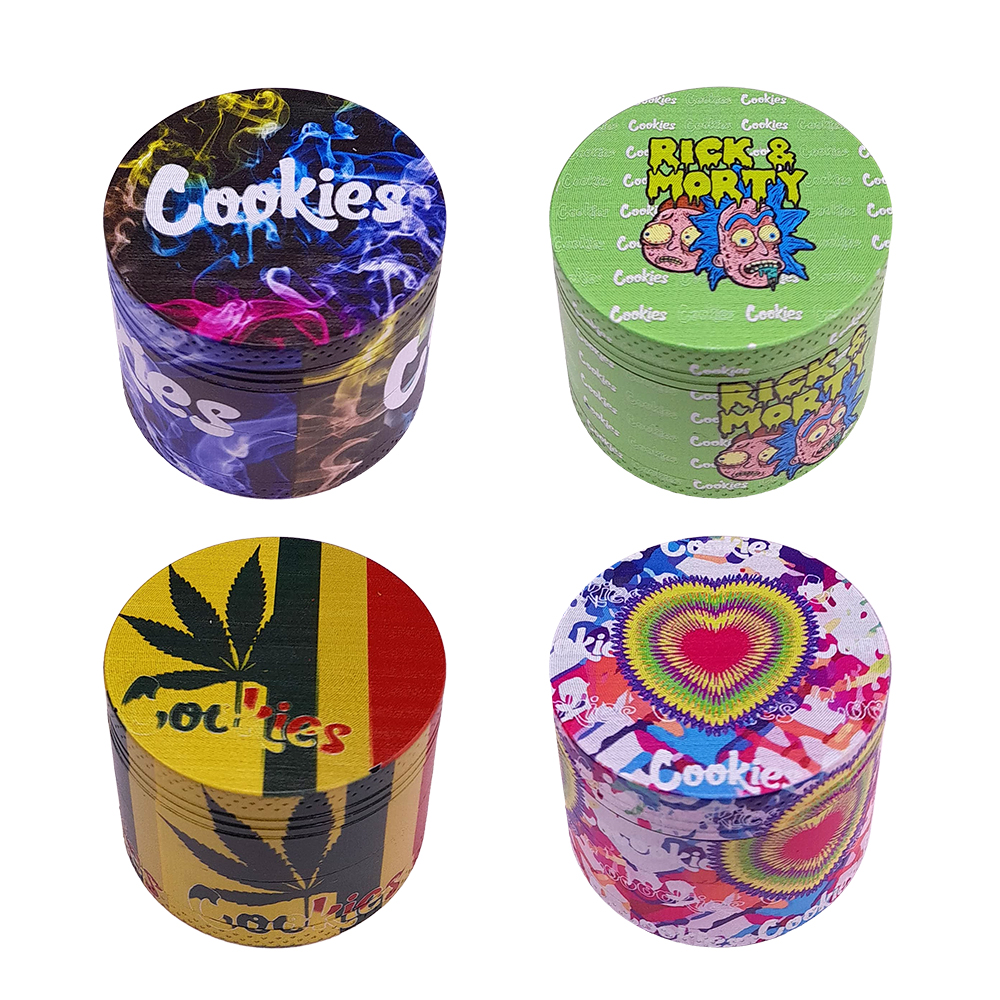 Grinder Polinizador Metal Cookies 50 mm. Pack 4 ud.