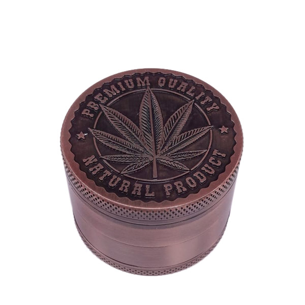 Grinder Polinizador Metal Leaf Bronce 50 mm.