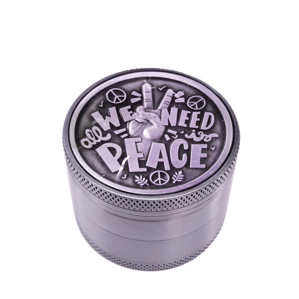 Grinder Polinizador Metal Peace Silver 50 mm.