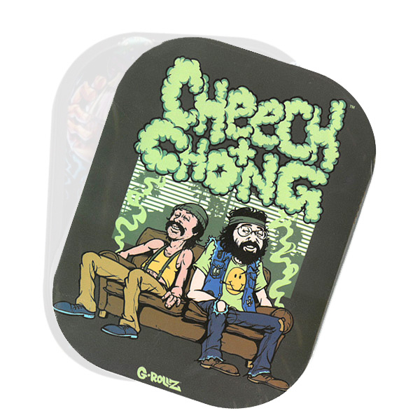 Iman Nevera Tapa para Bandeja Metal 18x14 cm. G-Rollz Cheech & Chong In da Chair