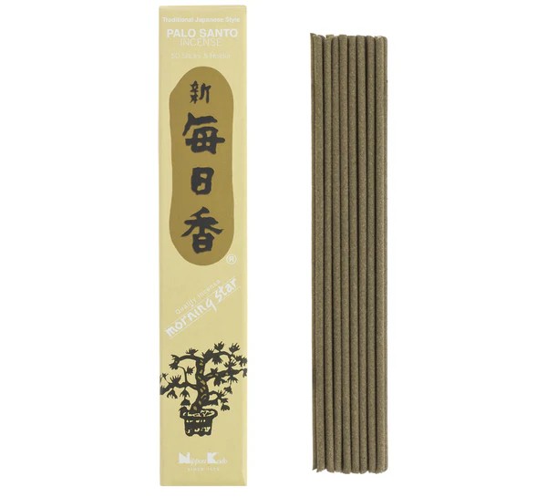 Incienso Morning Star Palo Santo 50 Sticks & Holder