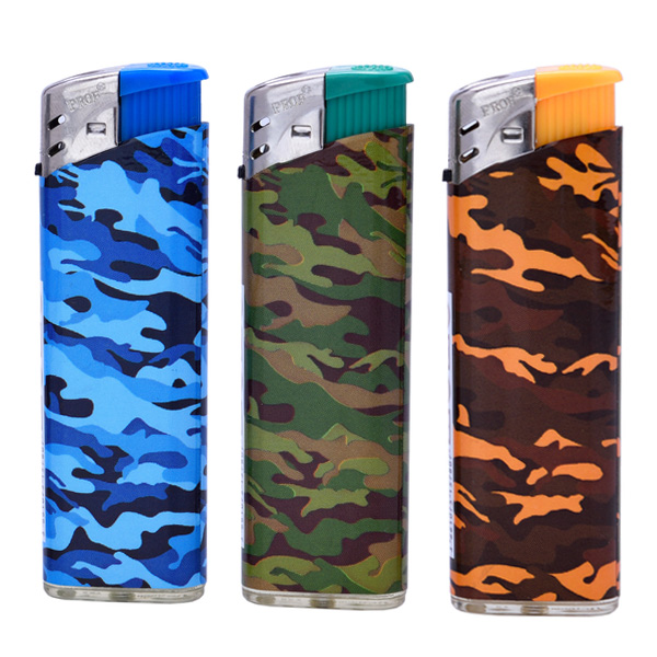 Mechero Piezo 50 ud. Camuflaje