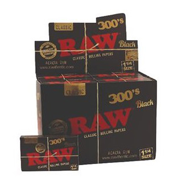 Papel Raw Black  1.1/4 Block 300 - 40 librillos