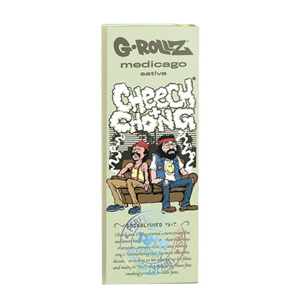 Papel de fumar G-Rollz 1.1/4 & Tips Cheech & Chong Sofa 24 librillos