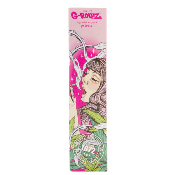Papel de fumar G-Rollz K.S.  Mushroom Lady pink 25 librillos