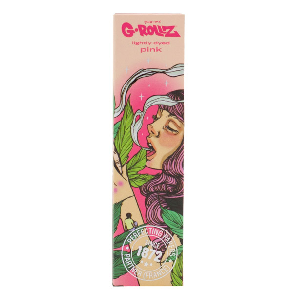 Papel de fumar G-Rollz K.S. & Tips Mushroom Lady Pink 24 librillos