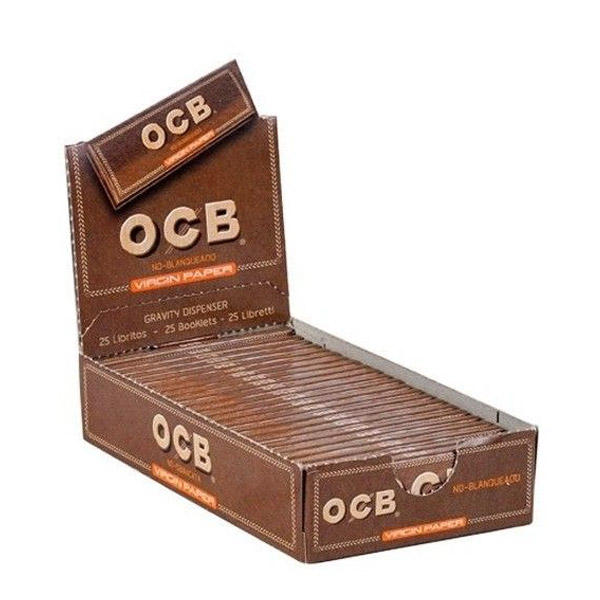 Papel de fumar OCB 1.1/4 Virgin 25 librillos
