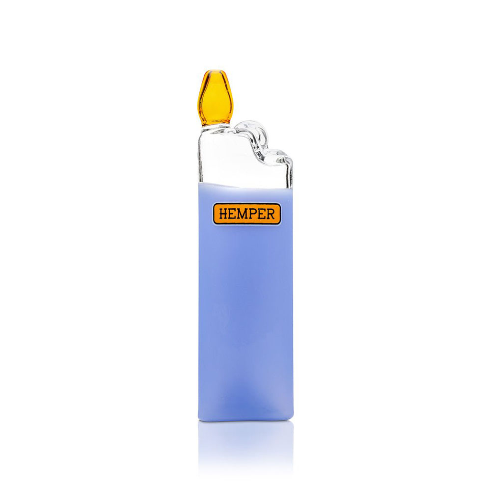 Pipa Cristal Hemper Mechero 13 cm.