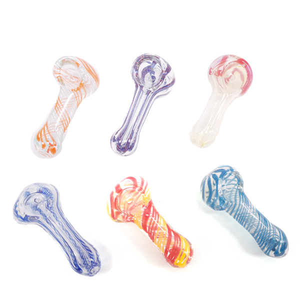Pipa Cristal Mushroom 7 cm. 10 ud. Mix Color