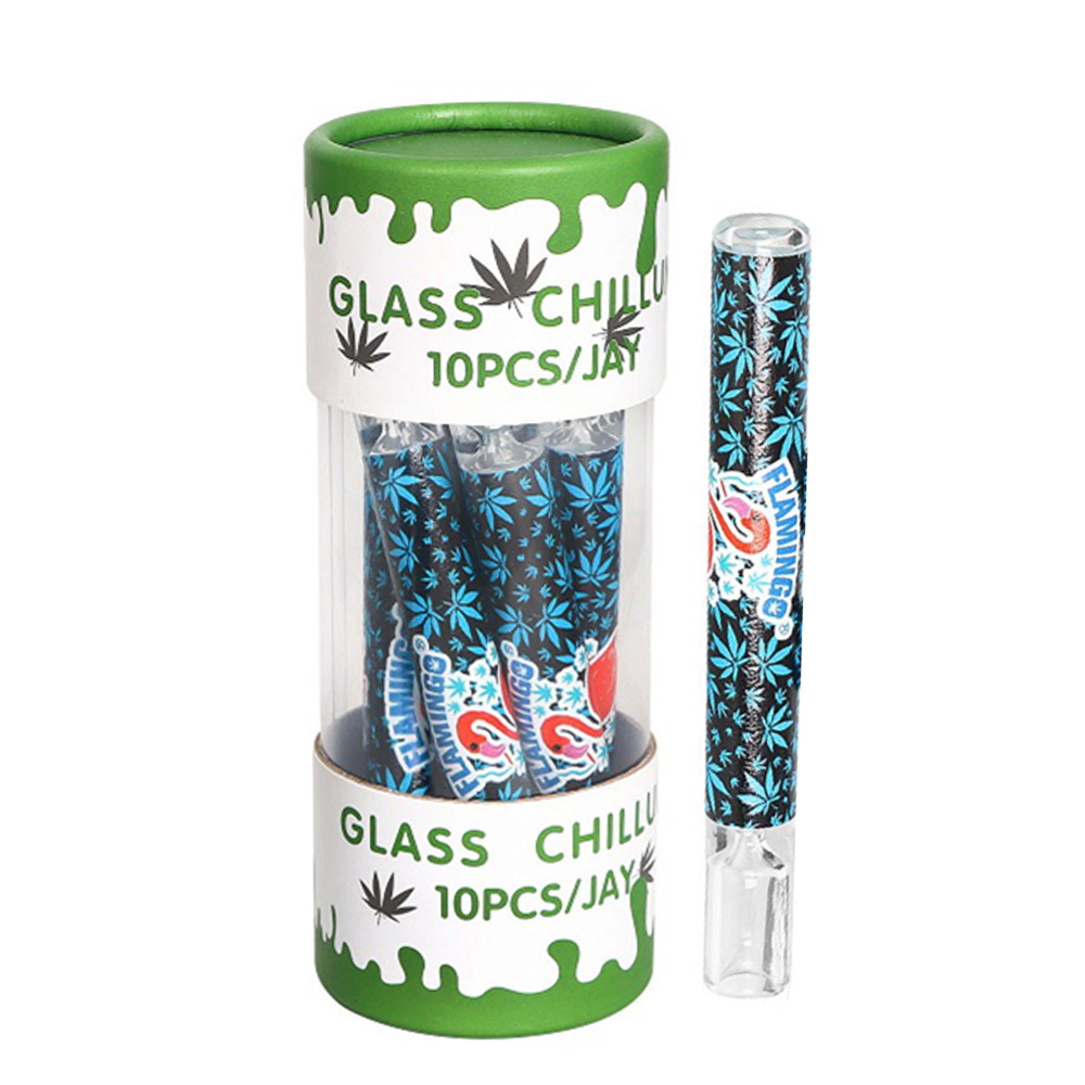 Pipa Cristal One Hitter Rick & Morty Blue 10 cm. Pack 10 ud.