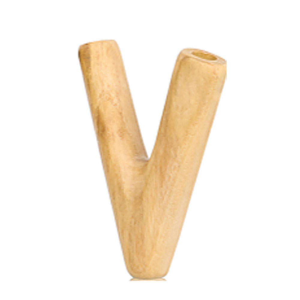 Pipa Madera Doble Tiro en V 8 cm.