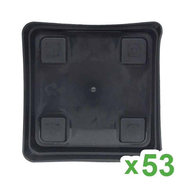 Plato Cuadrado 21,5x21.5 cm. Easy Garden para Maceta 5,5 lt. y 7 lt.  53 ud.
