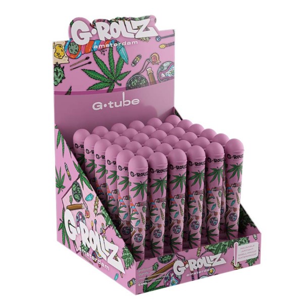 Porta Cigarros G-Rollz 125 mm. Amarena 36 ud.