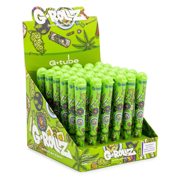 Porta Cigarros G-Rollz 125 mm. Green 36 ud.